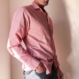 MEN’S VALENTINO STRIPPED DRESS SHIRT LONG SLEEVES